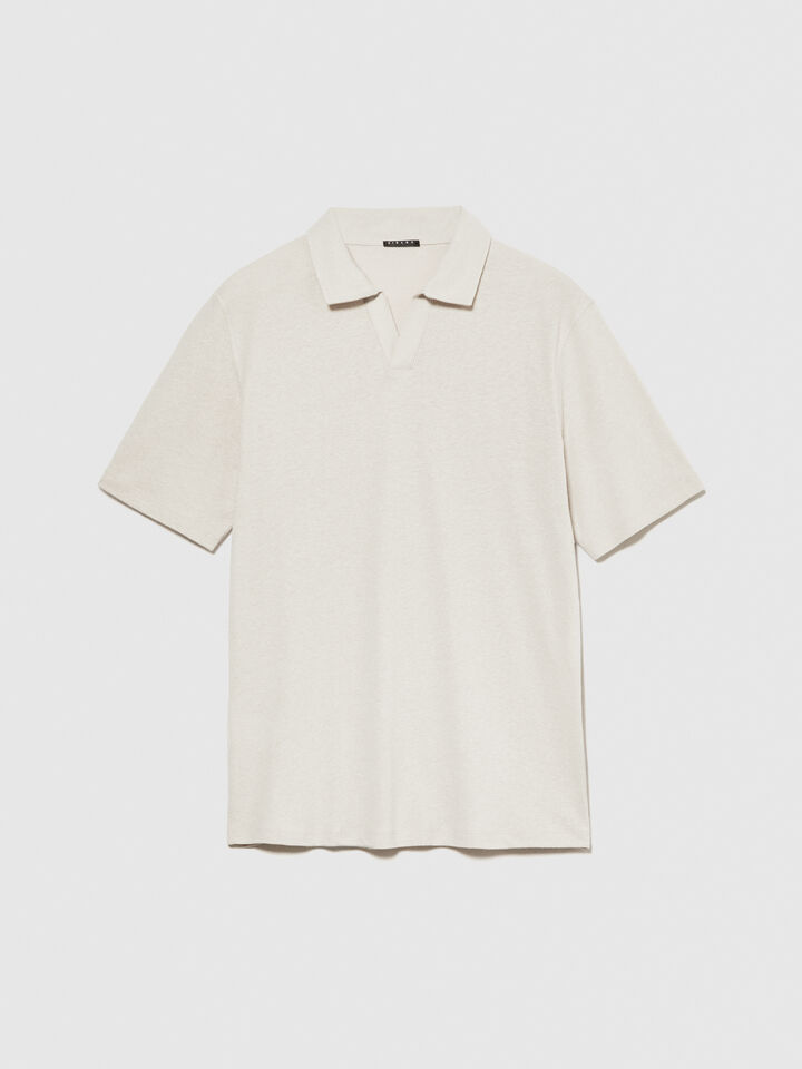Regular fit polo - men's polos - Beige | Sisley image number 6